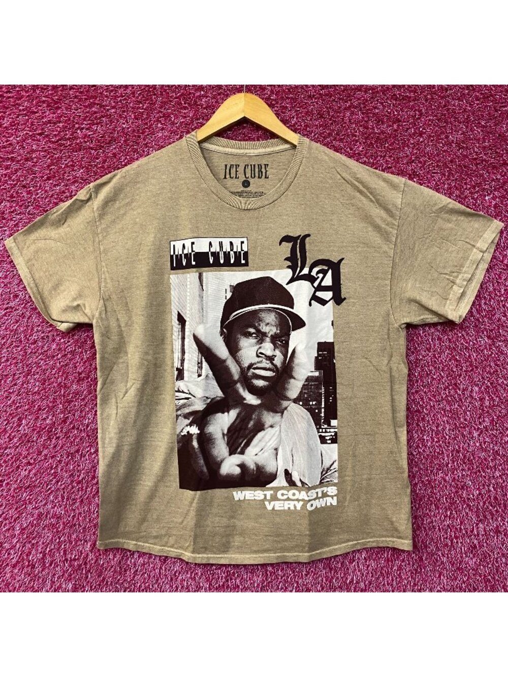 Ice Cube LA Boys West Coast Graphic Design T-Shirt Large